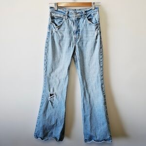 Levi's 70's High Flare Jeans Size 25 Light Wash
